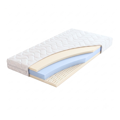 Materac dwustronny - dwie powierzchnie - pianka memory + lateks - 19 cm